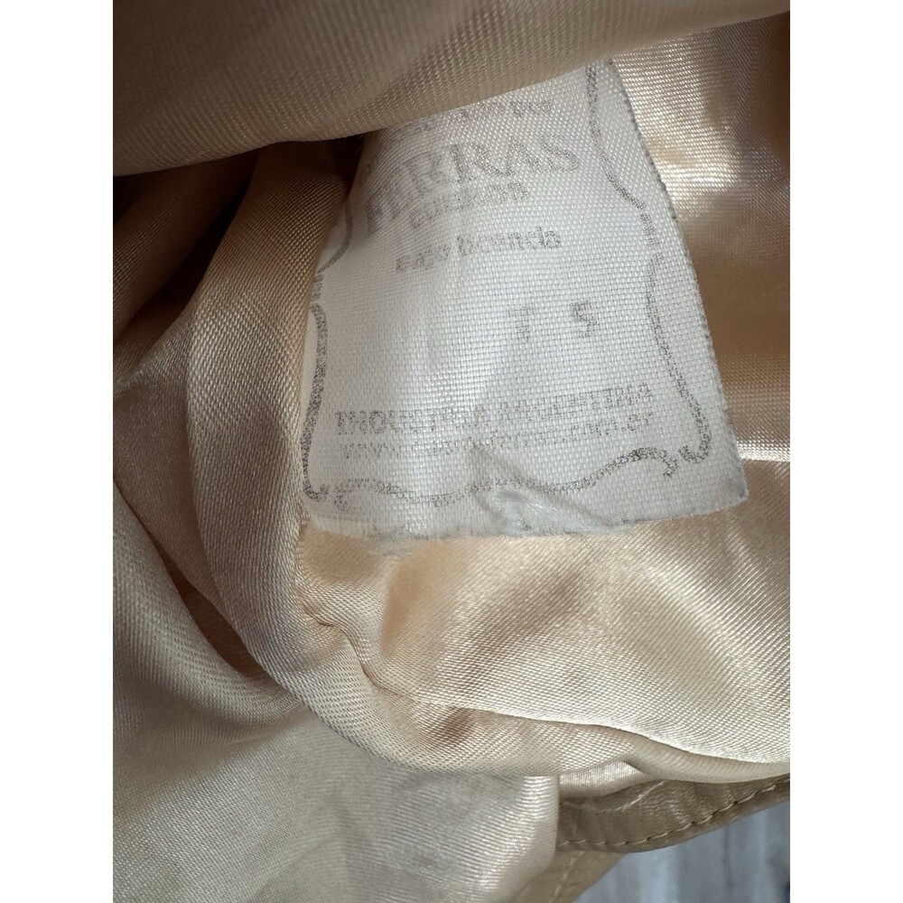 Ferras VTG Leather Blazer Jacket Y2K Tan Size 5 M-L - Picture 5 of 5